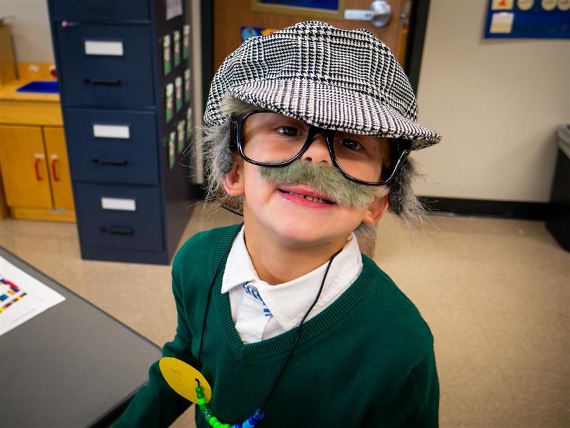 Students celebrate the 100th day of school